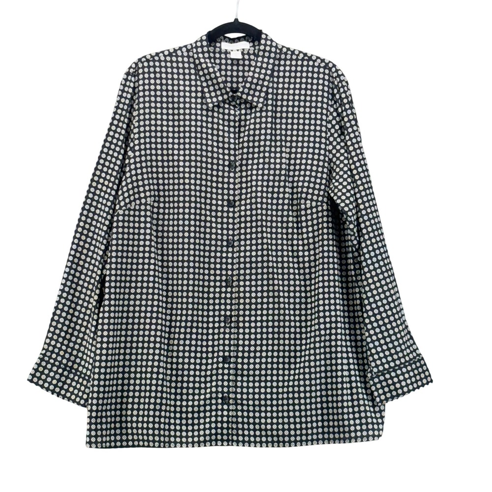 Coldwater Creek Shirt Black 1X